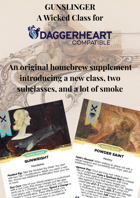 Daggerheart™ Compatible Class: Gunslinger - an original Wicked Class with two subclasses (Bone & Spark / Splendor)