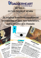 BUNDLE - Daggerheart™ Compatible Class: Gunslinger + Spark Domain