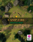 Forest Camp Fire Battlemap - For DnD & TTRPGs (Roll20 Linked)