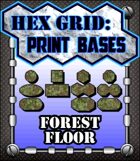 Hex Grid: Print Bases- Forest Floor
