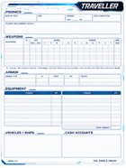 Traveller RPG Classic Character Sheets
