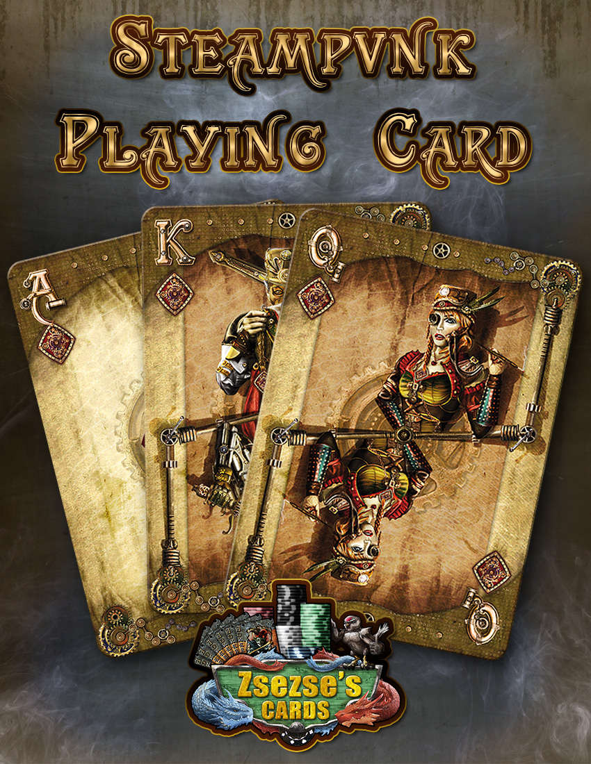 Steampunk Playing Card - Lord Zsezse Works | Bundle Products