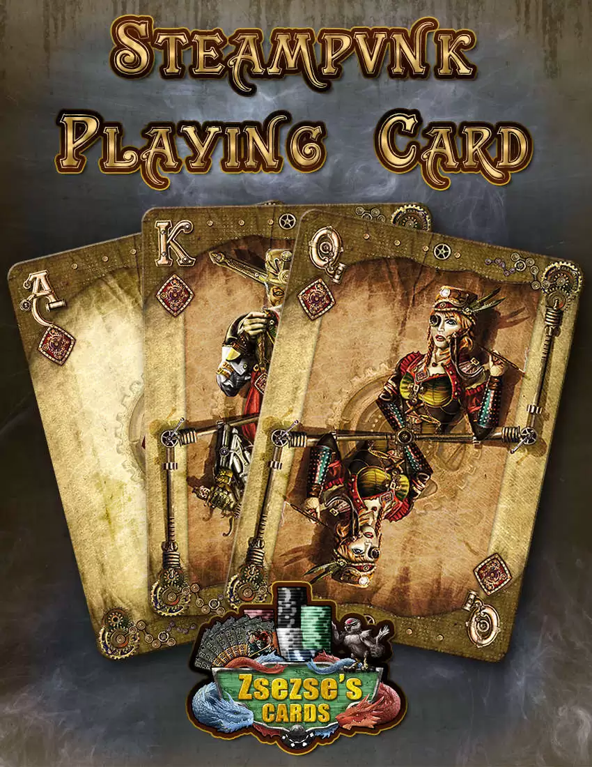 Steampunk Playing Card - Lord Zsezse Works | Bundle Products