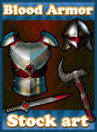 Stock art: Blood Armor Set