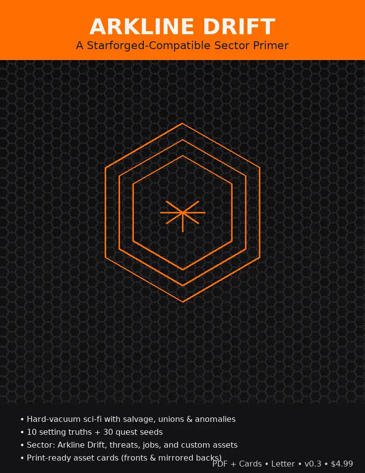 Arkline Drift — A Starforged-Compatible Setting Primer