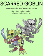 Scarred Goblin, RPG Fantasy Illustration Bundle