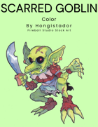 Scarred Goblin - Color, RPG Fantasy Illustration