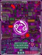 PeaPu Battlemap Assets Cyberpunk Interiors 02 - Bars