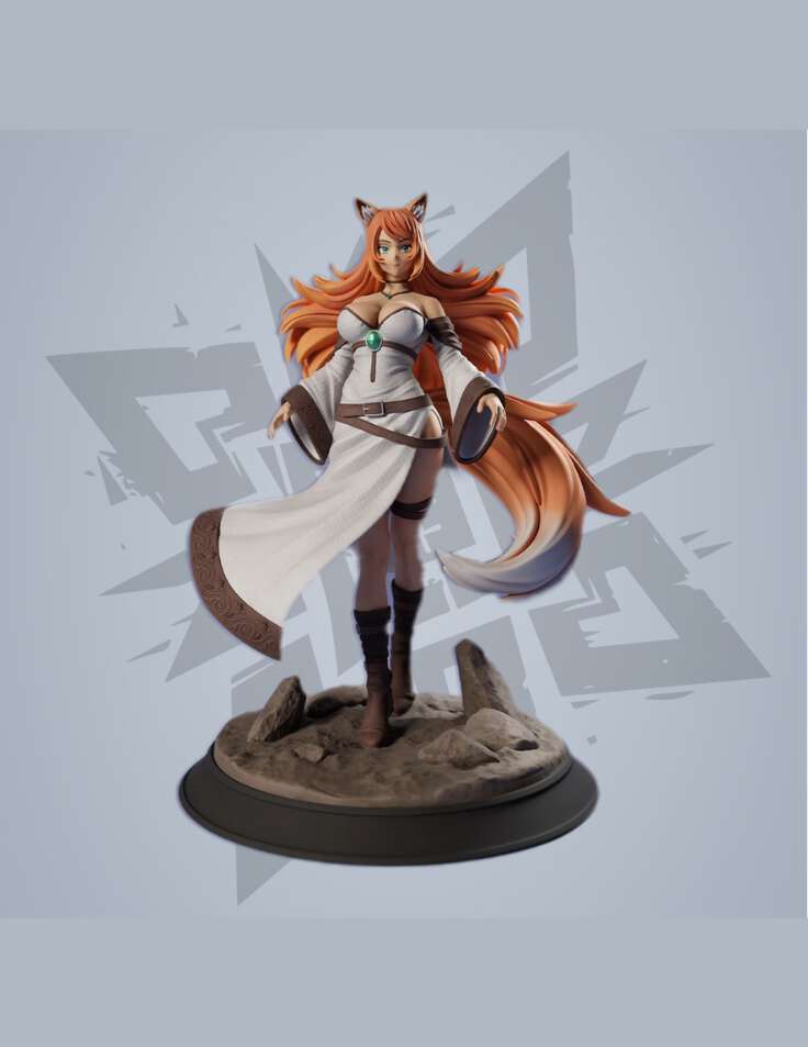 Gates of Krystalia TTJRPG – Nami Character Art (STL File for 3D