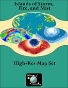 Tálamor Atlas - Islands of Storm, Fire, and Mist - High Res Map Set