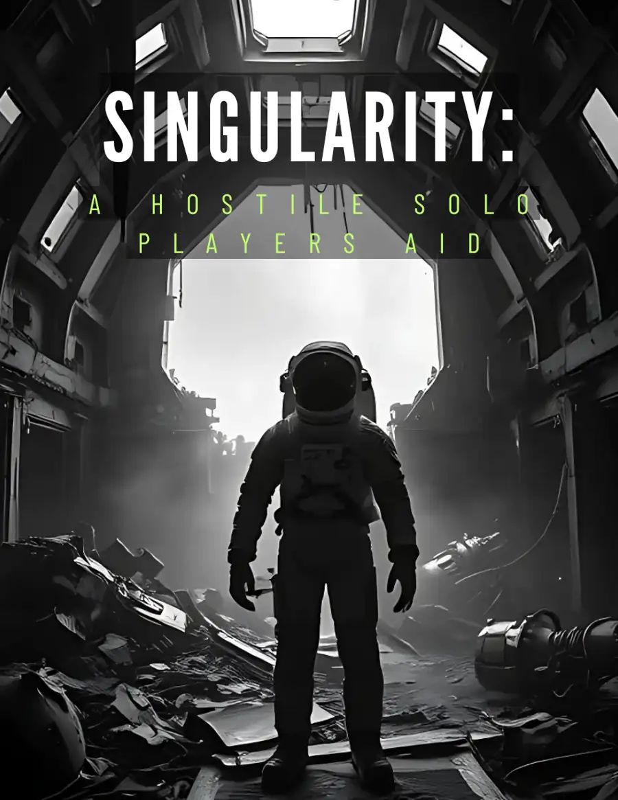 Cover of SINGULARITY - A HOSTILE Solo Players Aid