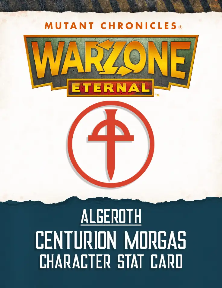 Warzone Eternal: Algeroth Centurion Morgas Stat Card - Trans Warzone Eternal: Algeroth Centurion Morgas Stat Card - Trans