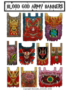 Printable Colourful Blood God Army Banners