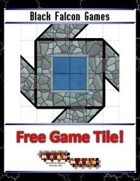Blue Mosaic Dungeon: Doors and Stairs (2 square Hallways) - Free-4-All Tile