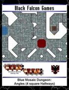 Blue Mosaic Dungeon: Angles (4 square Hallways)