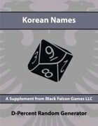 D-Percent - Korean Names