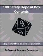 D-Percent - 100 Safety Deposit Box Contents