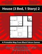 Modern Floor Plans - House (3Bed, 1 Story) 2