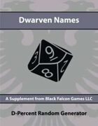 D-Percent - Dwarven Names