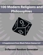 D-Percent - 100 Modern Religions and Philosophies