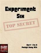 Experiment Six - Rarr!  I'm A Pocket Game #16
