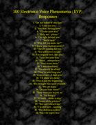 100 EVP Responses