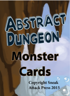 Abstract Dungeon Monster Cards: Plants, Animals, and Magical Beasts