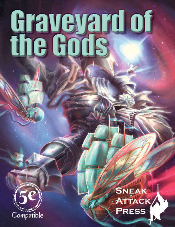 Graveyard of the Gods Cover: The massive corpse of a dead god floating in the astral plane.
