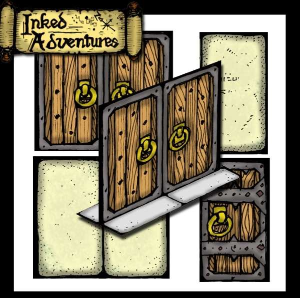 Inked Adventures Free Doors - Inked Adventures | DriveThruRPG