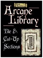 Arcane Library Tile and Sections (Inked Adventures)