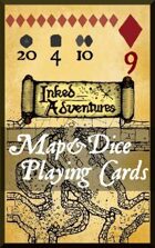 Inked Adventures Map and Dice Playing Cards