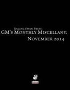 GM's Monthly Miscellany: November 2014