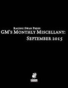 GM's Monthly Miscellany: September 2015