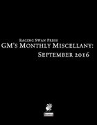 GM's Monthly Miscellany: September 2016