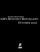 GM's Monthly Miscellany: October 2016