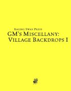 GM's Miscellany: Village Backdrops I (SNE)