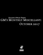 GM's Monthly Miscellany: October 2017