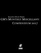 GM's Monthly Miscellany: Compendium 2017