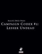 Campaign Codex #2: Lesser Undead (P1)