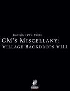 GM's Miscellany: Village Backdrops VIII