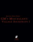 GM's Miscellany: Village Backdrops I (OSR)