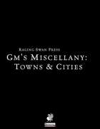 GM's Miscellany: Towns & Cities (P1)
