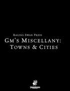 GM's Miscellany: Towns & Cities (P2)
