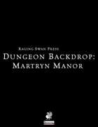 Dungeon Backdrop: Martryn Manor (P1)