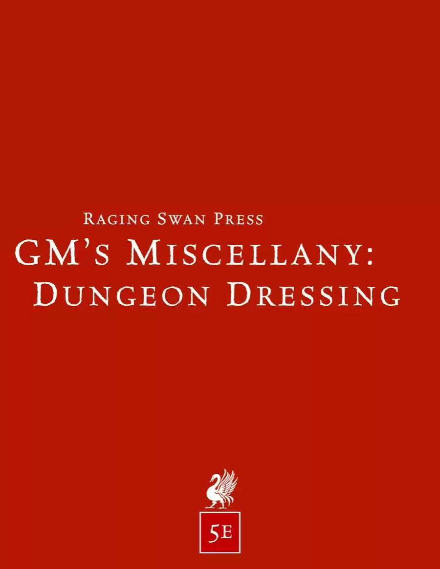 GM's Miscellany: Dungeon Dressing (5e)