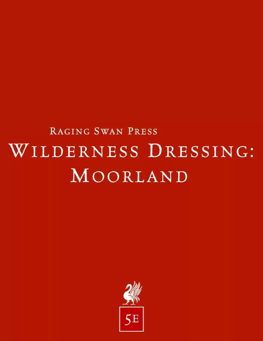 Wilderness Dressing: Moorland (5e) Remastered