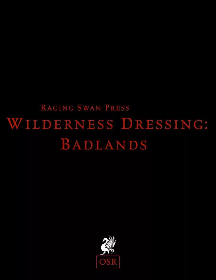 Cover of Wilderness Dressing: Badlands (OSR)
