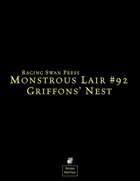 Monstrous Lair #92: Griffons' Nest