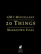 20 Things Markdown Files (System Neutral)