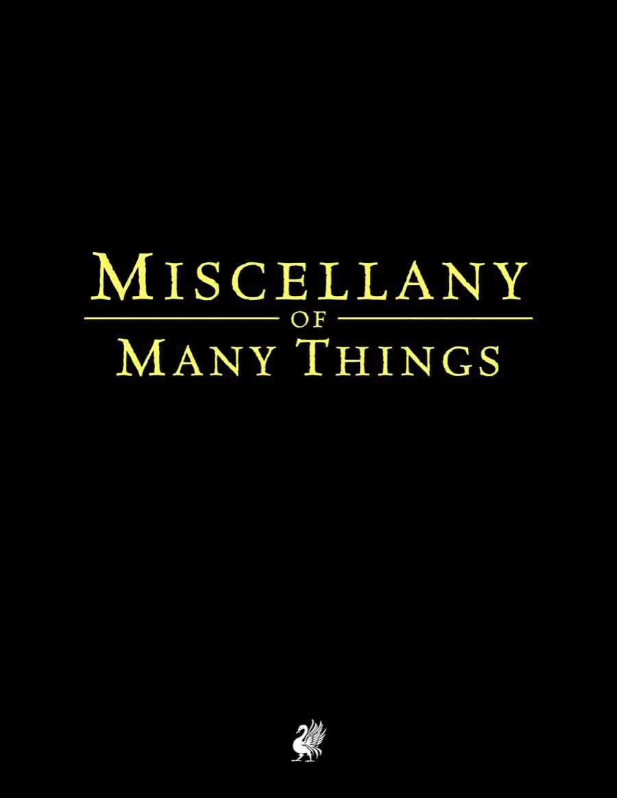 The Miscellany of Many Things